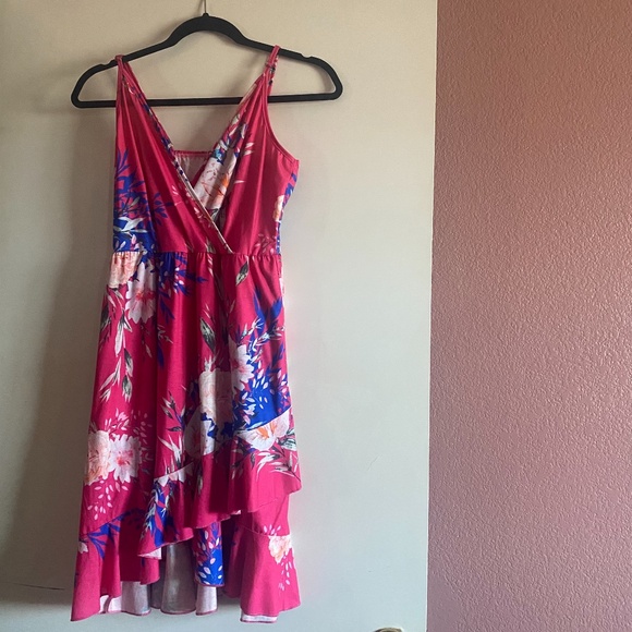Hawaiian Floral Print Dress - Picture 1 of 6